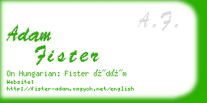 adam fister business card